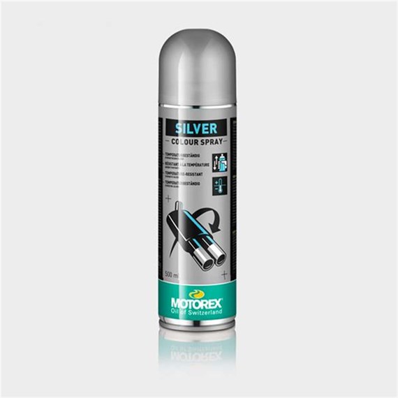 Bild von MOTOREX Kunststofflackfarbe silber 500ml