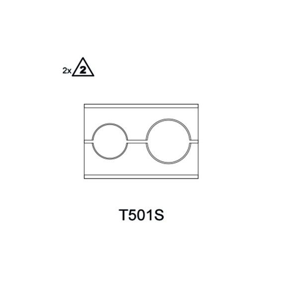 Bild von Klemmblock Innen/Außenrohr